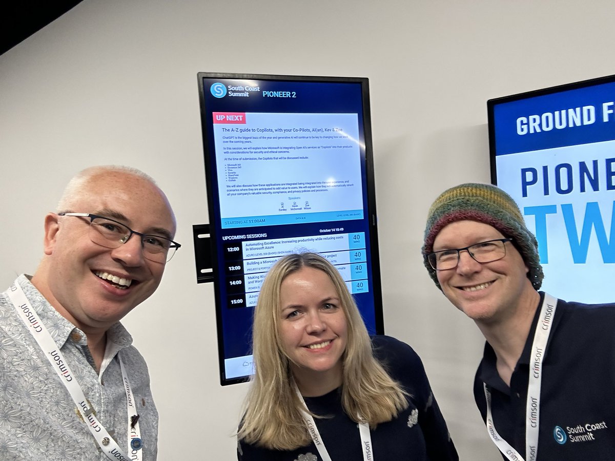 kevmcdonk's tweet image. Up next - the Copilots at #SCS2023

Pioneer 2 on ground floor, just past expo hall