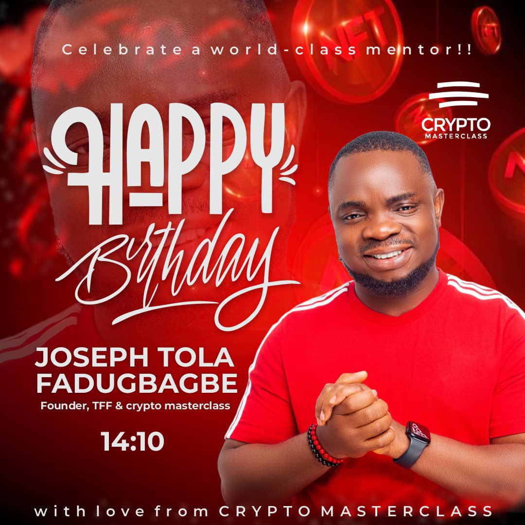 Kelvinkater4's tweet photo. Happy birthday Boss Tola aka sugar daddy I wish you long life and prosperity may you age with sufficient grace ijn Amen 🙏 
@connectwithtola 
#BuildwithXEC https://t.co/7n8DR2AvYy