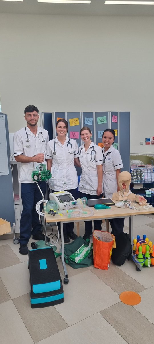 Proud of our Rotational Physiotherapists who represented Physiotherapy in our #AHPsDay celebrations yesterday. They showcased the diversity of our roles whilst also getting people active 🏃‍♂️🤸‍♀️ #Superstars 🌟 🤩