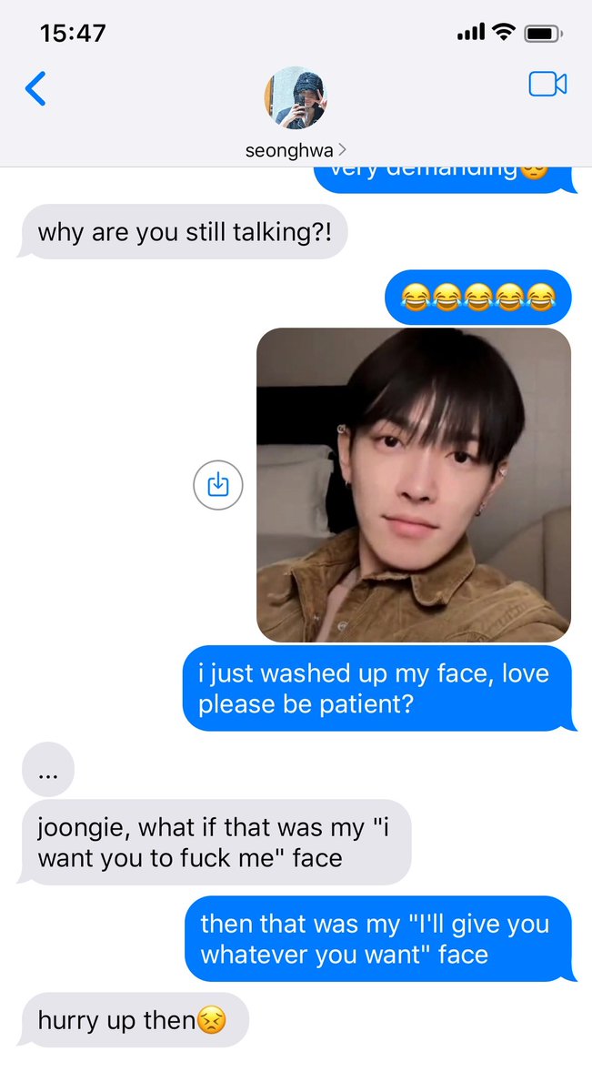 the kind of pics other people share of them vs the pics they share to each other