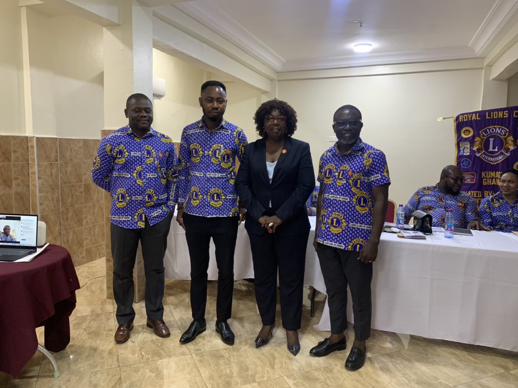 KsiRoyalLions's tweet photo. Check out some of the pictures from the District Governor’s Visit to @Kumasi Royal, Kumasi Providence, Kumasi Freedom and @Kumasi Garden City Lions Club.

#lionsinternational #reels #LionsPride #changingtheworldtogether https://t.co/T3oSnzhqjn