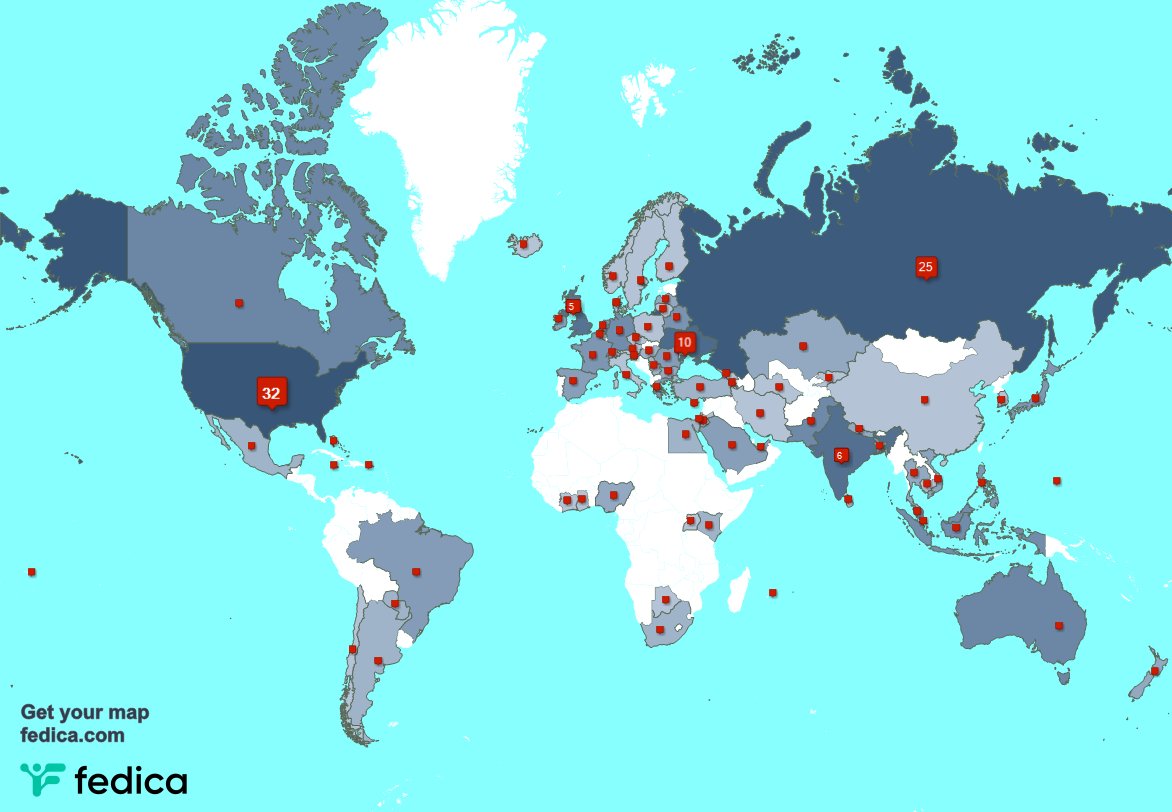 fabamaker's tweet image. Special thank you to my 1 new followers from USA last week. fedica.com/!fabamaker