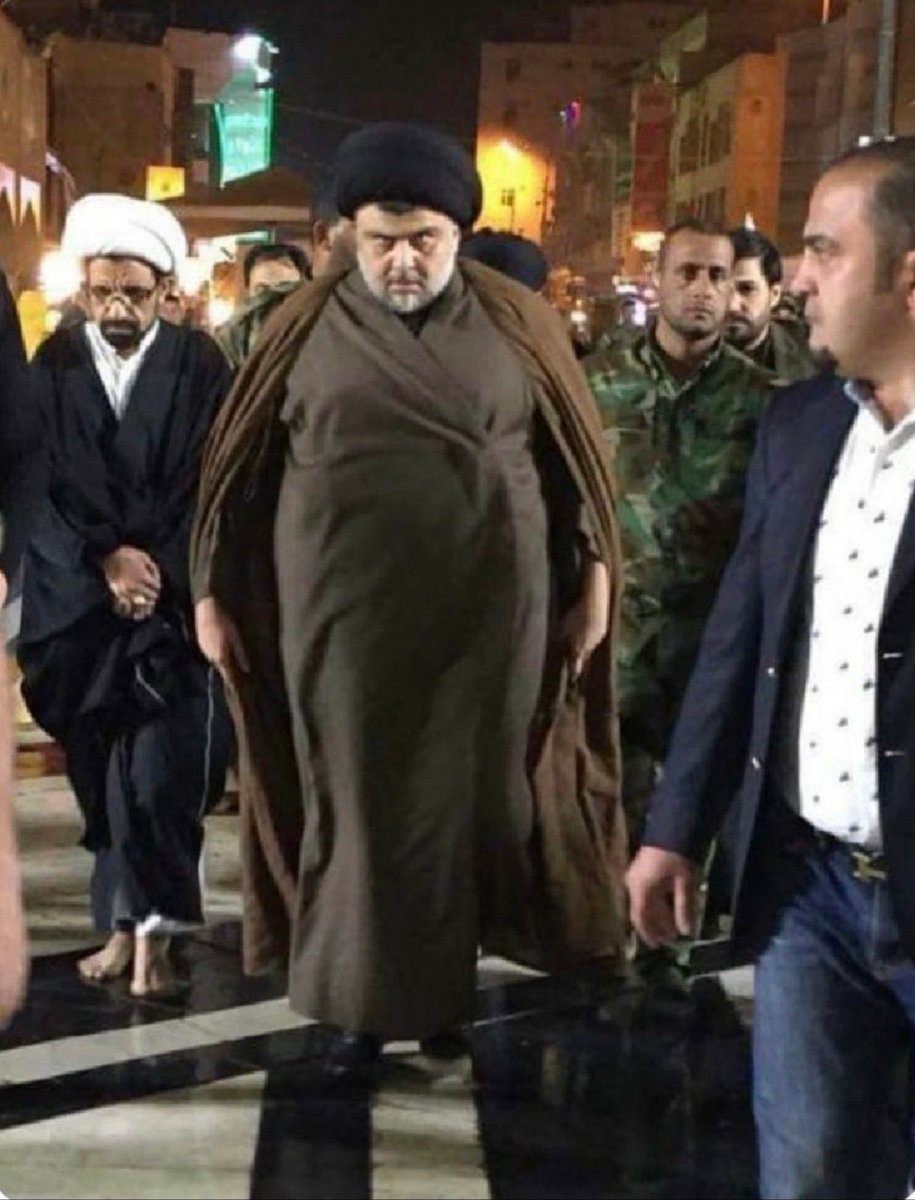 مقتدى الصدر قرر وأخيرا دعم غزة والذهاب بنفسه ليحارب العدو الصهيوني الشقيق لكنه أخبرني أنه اختار الذهاب إلى فلسطين مشيا حتى يكسب ثواب أكثر .. أعتقد سيصل بعد نهاية الحرب بعامين