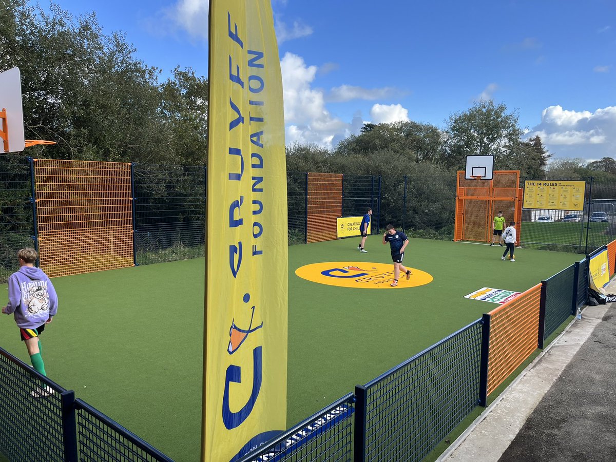 Jon Morgan (@jonnymogs) on Twitter photo Great to be at the opening of the new <a href="/JCFoundation/">Johan Cruyff Foundation</a> court at The Hive Youth Club, Haverfordwest. Thanks to the partners who made this happen. Creating space for children & YP to stay active. <a href="/RSL_Group/">🌎 ReechOut Foundation 🌎</a> <a href="/sportpembs/">Sport Pembrokeshire / Chwaraeon Sir Benfro</a> <a href="/sportwales/">Sport Wales</a> <a href="/DyfedPowys/">Heddlu Dyfed-Powys Police</a> <a href="/StreetGames/">StreetGames</a> Great to be at the opening of the new <a href="/JCFoundation/">Johan Cruyff Foundation</a> court at The Hive Youth Club, Haverfordwest. Thanks to the partners who made this happen. Creating space for children & YP to stay active. <a href="/RSL_Group/">🌎 ReechOut Foundation 🌎</a> <a href="/sportpembs/">Sport Pembrokeshire / Chwaraeon Sir Benfro</a> <a href="/sportwales/">Sport Wales</a> <a href="/DyfedPowys/">Heddlu Dyfed-Powys Police</a> <a href="/StreetGames/">StreetGames</a>