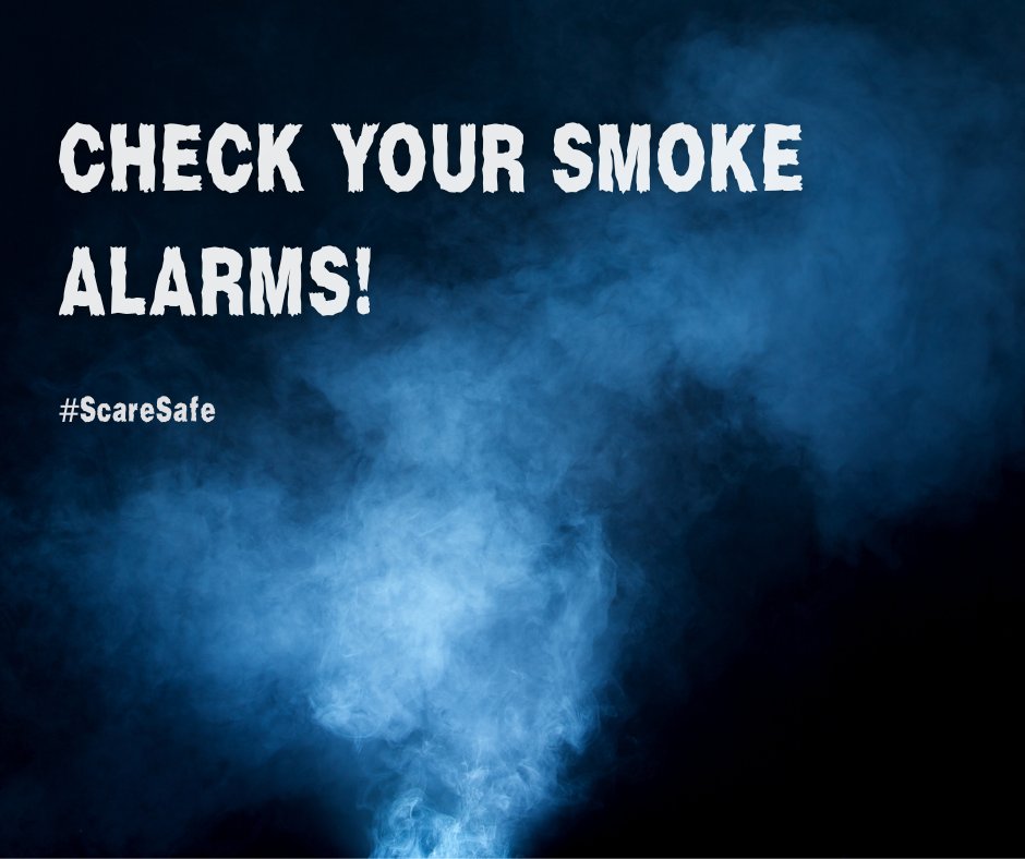 Don't let fire haunt your #Halloween; check your smoke alarms! 💨⏰

#ScareSafe