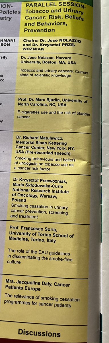 FrguezLozano's tweet photo. Great session on Tobacco and Urinary Cancer: Risks, Believes and Behaviours, Prevention @enspbrussels @Gilvernet in #8ENSPECTC in Florence https://t.co/IKcQCZRlwT
