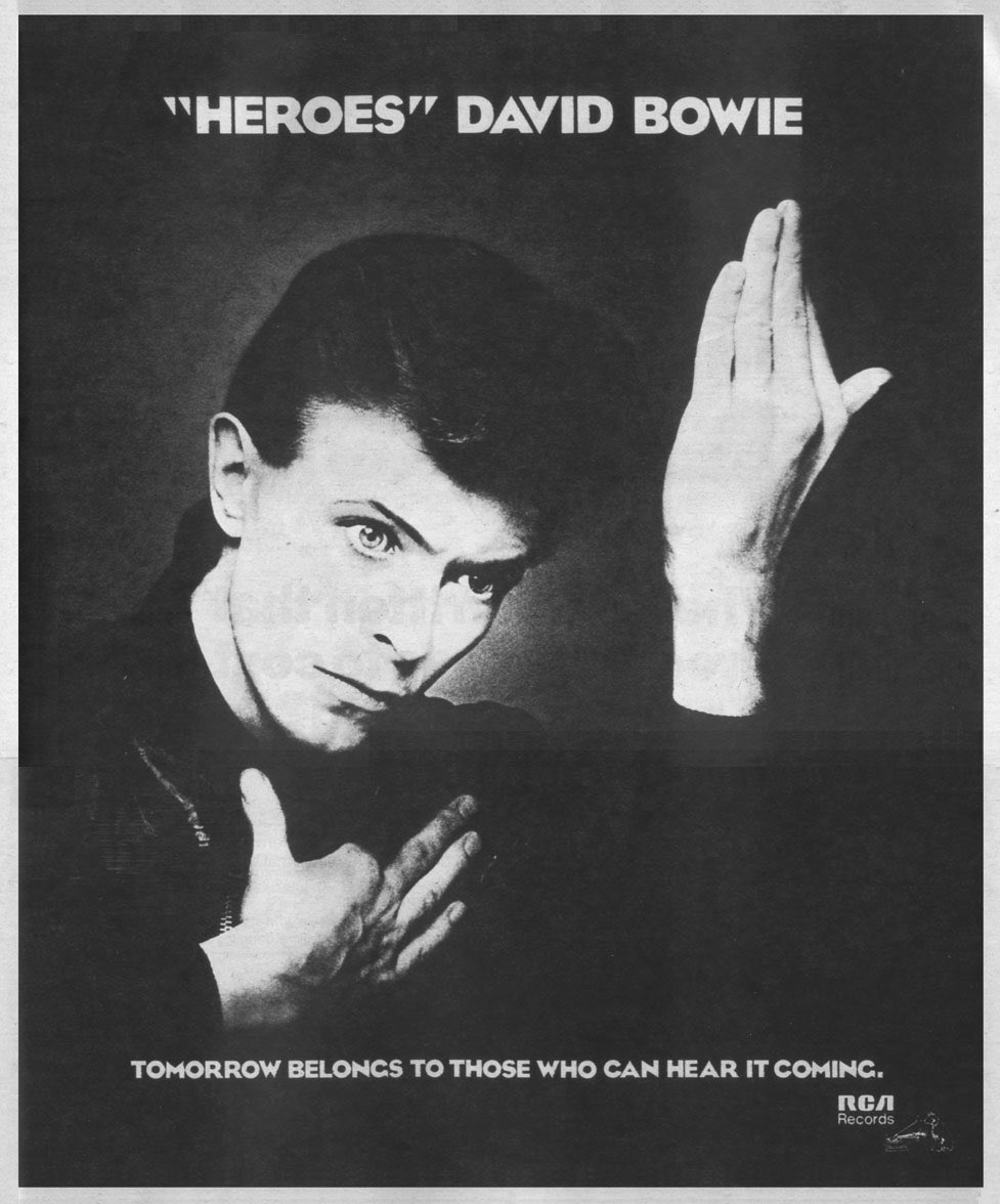 On this day, 46 years ago, David Bowie released his “Heroes" album in 1977