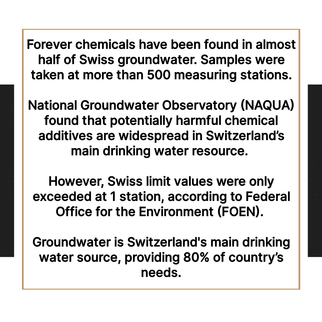 mayur259's tweet photo. News: Swiss Drinking Water is Contaminated with ‘Forever Chemicals’, Research Shows

#ForeverChemicals #Swiss #Groundwater #ChemicalAdditives #Switzerland #DrinkingWater #WaterResource #PFAS #Chemicals #WaterContamination #Environment #PFOS #Health #Research #ContaminatedWater https://t.co/rVgje63qy7