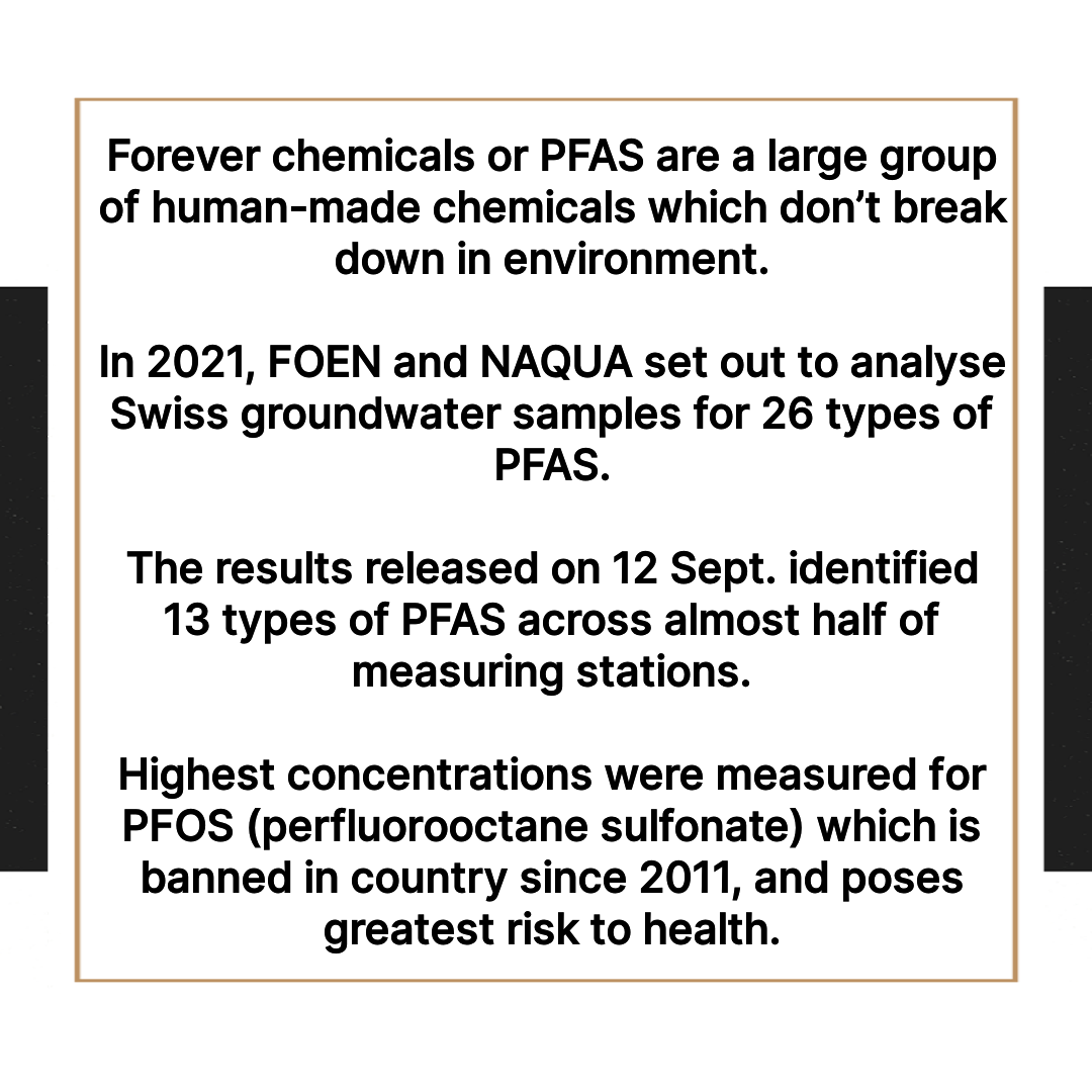 mayur259's tweet photo. News: Swiss Drinking Water is Contaminated with ‘Forever Chemicals’, Research Shows

#ForeverChemicals #Swiss #Groundwater #ChemicalAdditives #Switzerland #DrinkingWater #WaterResource #PFAS #Chemicals #WaterContamination #Environment #PFOS #Health #Research #ContaminatedWater https://t.co/rVgje63qy7