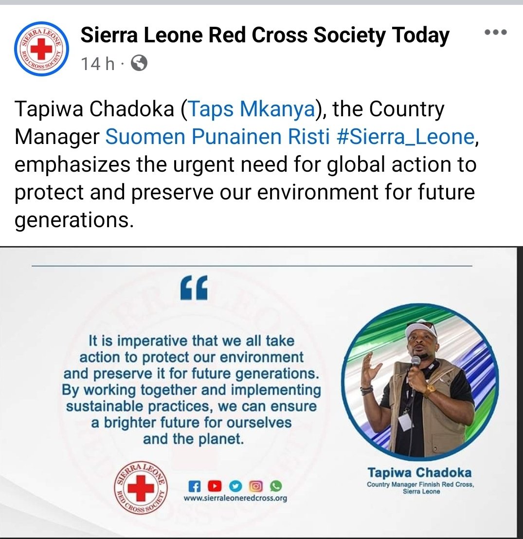 Yesterday was the International day of Disaster Risk Reduction. My message is clear: Our actions today has multi-generational consequences. Choose and act wisely. #EnvironmentalActivism #DisasterRiskReduction #ClimateChangeChallenges @PunainenRisti @ifrc @LeoneSociety
