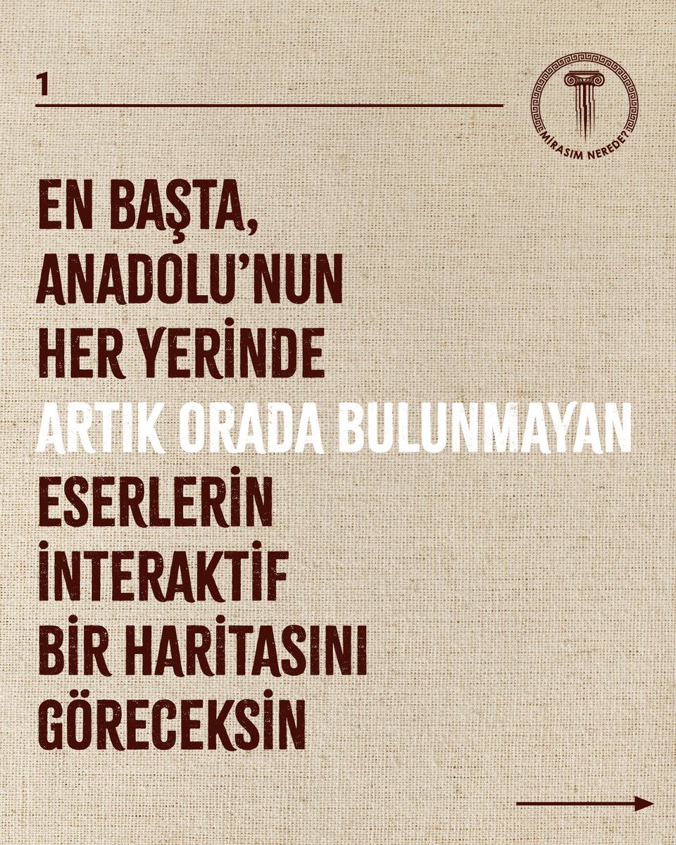 MirasimNerede's tweet photo. Kayıp #KültürelMiras'ınla tanışman için geri sayım başladı! 🏺✨

#Anadolu'nun sana bıraktığı mirasa artık hiç olmadığı kadar yakından bakabileceksin!

Yepyeni web sitemiz, geçmişin hazinelerine açılan kapın olacak🔗https://t.co/UdhfmSR83U https://t.co/XONSOHyuEz