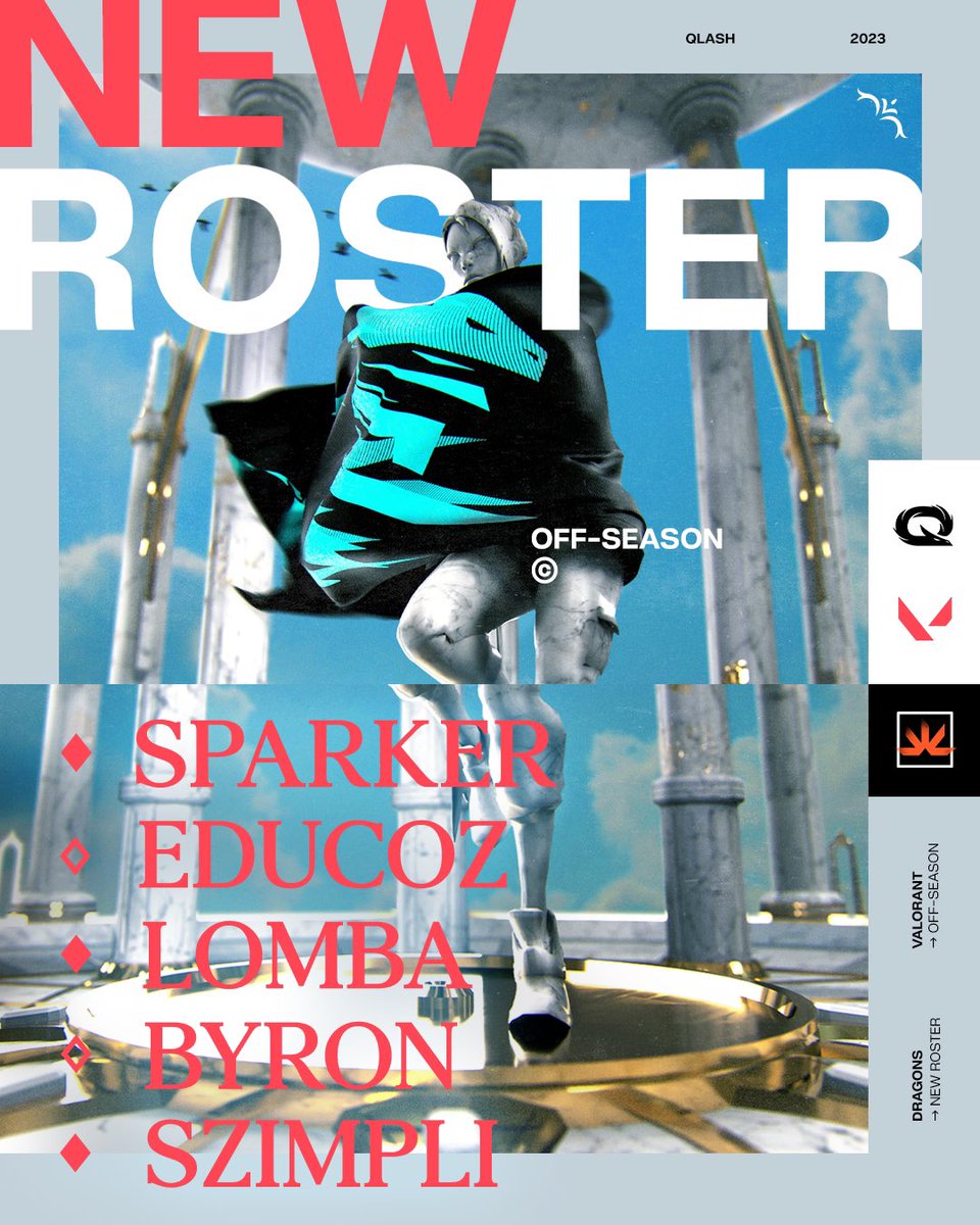 QLASH_Esports's tweet photo. Today is the day 😈

Here is our 5 Agents roster ready to compete for the title in this @valleague_it Offseason 🔥

⚡️@SparkeRcs 
⚡️@educoztv 
⚡️@LomboniS 
⚡️@Byron_csgo 
⚡️@Szimpli1 

Show your support in the comments and give a warm welcome the new entries 🚀

#weareqlash https://t.co/WxsQwSnPvX