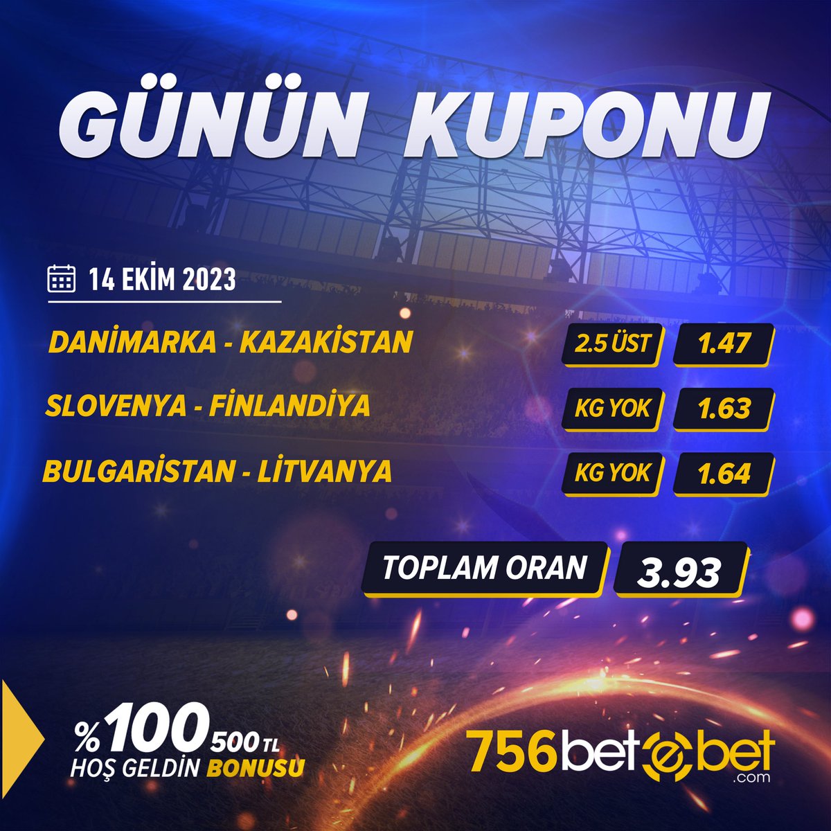 Betebet_Ban's tweet photo. BETEBET SPOR SEVERLER TOPLANSIN !!!

Adminlerimizin sizler için hazırlamış olduğu günün kuponu tüm kullanıcılarına sunuyoruz.

Toplam Oran 3,93 Tüm kullanıcılarımıza bol şanslar dileriz.
#betebet #betebetgiriş https://t.co/zdrCeEPUcK