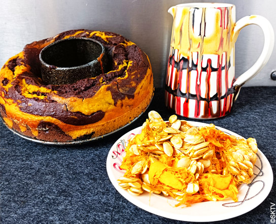 La recette du cake marbré potimarron-chocolat est sur le blog ! #goutertime #halloweenrecipes #halloween2023 #potimarron #cakemarbré
sktv.fr/autour-du-post…