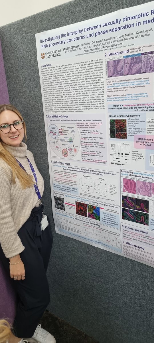 The Gilbertson Lab (@gilbertson_lab) on Twitter photo Day 3 at the <a href="/CRUK_CI/">CRUK Cambridge Institute</a> & <a href="/CRUKCamCentre/">CRUK Cambridge Centre</a> Retreat: Jen Coleman, post-doc <a href="/Gilbertson_Lab/">The Gilbertson Lab</a> delivered a 1-minute flash talk and presented a poster on her work on her work on the role of DDX3X and how it modulates decisions life-death decisions in brain tumours ππ©βπ¬π©βπ¬π§¬π¬π§ #CRUKRetreat Day 3 at the <a href="/CRUK_CI/">CRUK Cambridge Institute</a> & <a href="/CRUKCamCentre/">CRUK Cambridge Centre</a> Retreat: Jen Coleman, post-doc <a href="/Gilbertson_Lab/">The Gilbertson Lab</a> delivered a 1-minute flash talk and presented a poster on her work on her work on the role of DDX3X and how it modulates decisions life-death decisions in brain tumours ππ©βπ¬π©βπ¬π§¬π¬π§ #CRUKRetreat