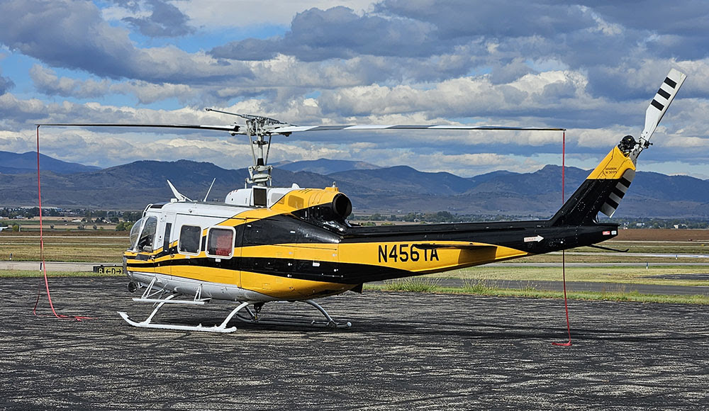 A Bell 205A-1 sits in front of a helicopter hangar at Northern Colorado Regional Airport (KFNL) after flying down from Casper, Wyoming.

Photo: Austin Sollom

#hai #helicopter #rotor #medical #rotorcraft #adedaascharter #aircraft #bell205 #Colorado