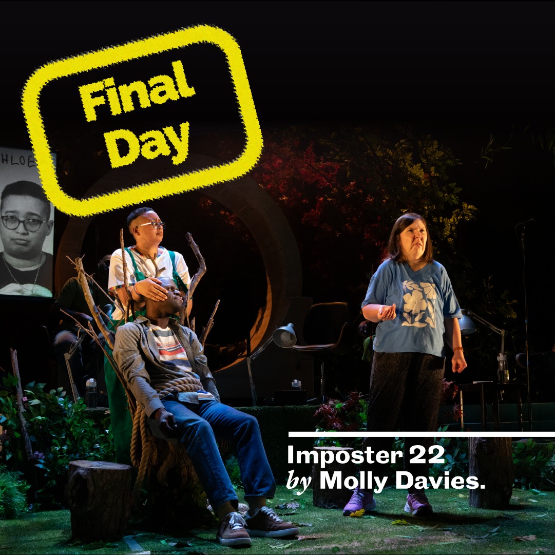 AAA_Prods's tweet photo. Last chance to see the amazing #Imposter22 at @royalcourt this evening.

The associate artists can't wait to give this final performance everything they've got!

Just few tickets left - get yours now!

🎟 https://t.co/W6DE1Ox660
📆 Today
📍The Royal Court Theatre https://t.co/vg4qArpLjd