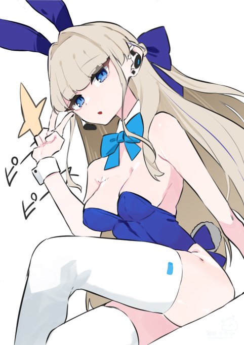 バニートキをあいぱよで描いたよ 