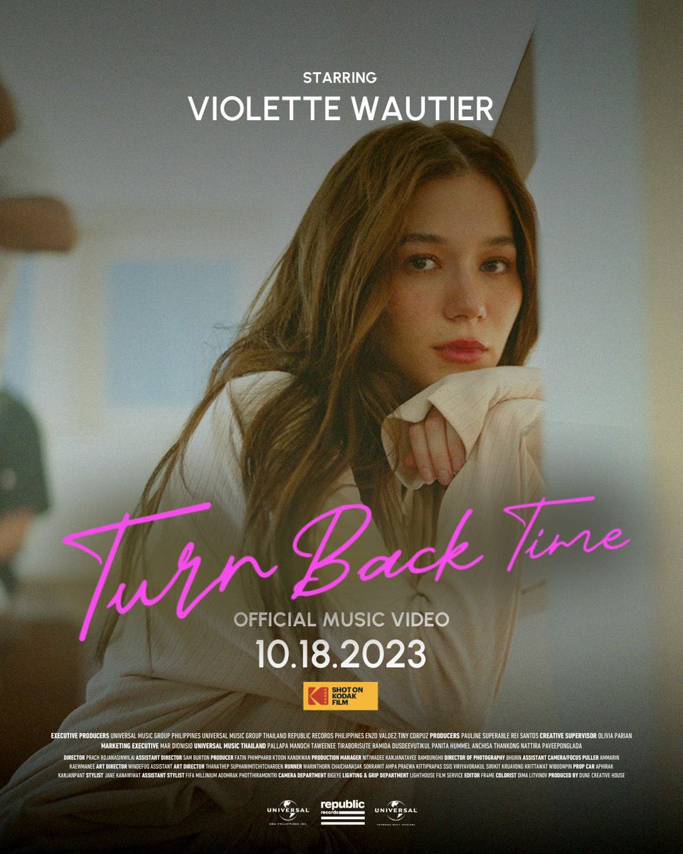 MusicisUni's tweet image. #TurnBackTime MV Release on 18.10.2023
5 PM (GMT+7)

Stay tuned! 💜
🎧 ZackTabudloTH.lnk.to/TBTTP

@bbrightvc @violettewautier @zacktabudlo #ZackVBright_TurnBackTime #ZackXViolette #ZackTabudlo #VioletteWautier #bbrightvc #MIUTH