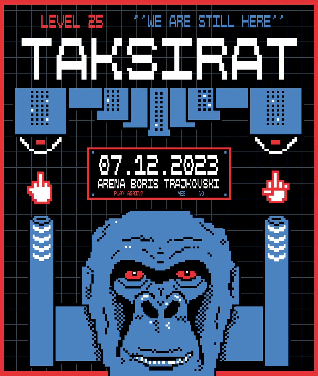 Четврт век #Таксират и уште сме тука! 🐵

Официјален постер за главната вечер на јубилејниот 25-ти ТАКСИРАТ ФЕСТИВАЛ!
Дизајн: Марко Печеновиќ