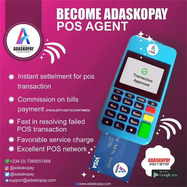 AdaskoPay's tweet photo. Keep your customers thanking you by activating AdaskoPay. 

With seamless and secure payment options, AdaskoPay takes the worry out of receiving payments from your customers. 

Activate your Adaskopay account now and continue to impress your customers with hassle-free payments. https://t.co/TcvXGi5Cc0