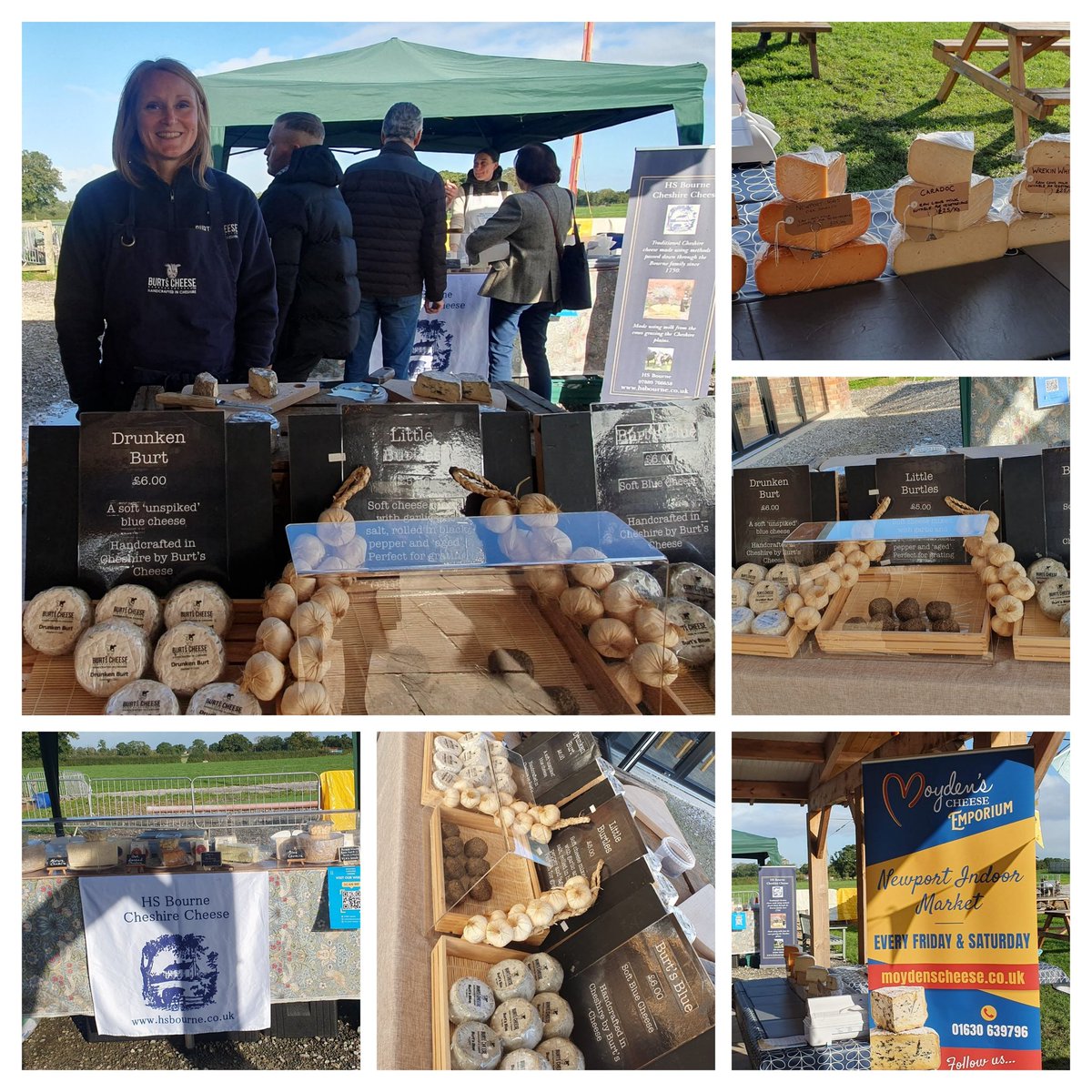 ArdenPaul4's tweet photo. #BigCheeseWeekender
Wonderful to chat with Claire @Burtscheese today at the Big Cheese Weekender at Bidlea Dairy in Cheshire. Bourne's and Moyden's cheeses also on show, making for some very happy customers. Stunning venue, views over the fields to Jodrell Bank π‘ @JoeBangles11 https://t.co/lLooaZh3gI