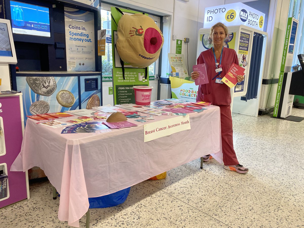 Dr Victoria Harmer (@victoriaharmer2) on Twitter photo Breast cancer awareness <a href="/asda/">Asda</a> Roehampton #tickledpink #CommunityEngagement  <a href="/CoppaFeelPeople/">CoppaFeel!</a> <a href="/ImperialPeople/">Imperial People ๐</a> @againstbc <a href="/europadonna/">Europa Donna</a> #earlydetectionsaveslives Breast cancer awareness <a href="/asda/">Asda</a> Roehampton #tickledpink #CommunityEngagement  <a href="/CoppaFeelPeople/">CoppaFeel!</a> <a href="/ImperialPeople/">Imperial People ๐</a> @againstbc <a href="/europadonna/">Europa Donna</a> #earlydetectionsaveslives
