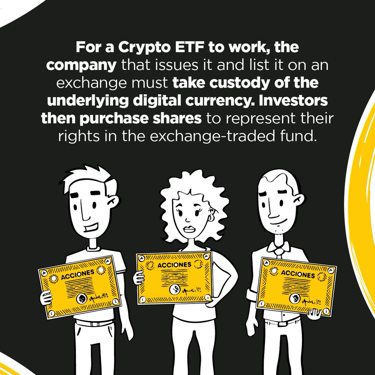 Megaacademy_en's tweet image. 🫵🤓Do you want to #invest in #Cryptocurrencies without complications?🤩 Discover #Crypto #ETFs, a new way to access the #digitalmarket but with the legal security of #financial regulators 🪙👨‍⚖️📈 Come and #learn more about ETFs at #MegaAcademy, the crypto expert!