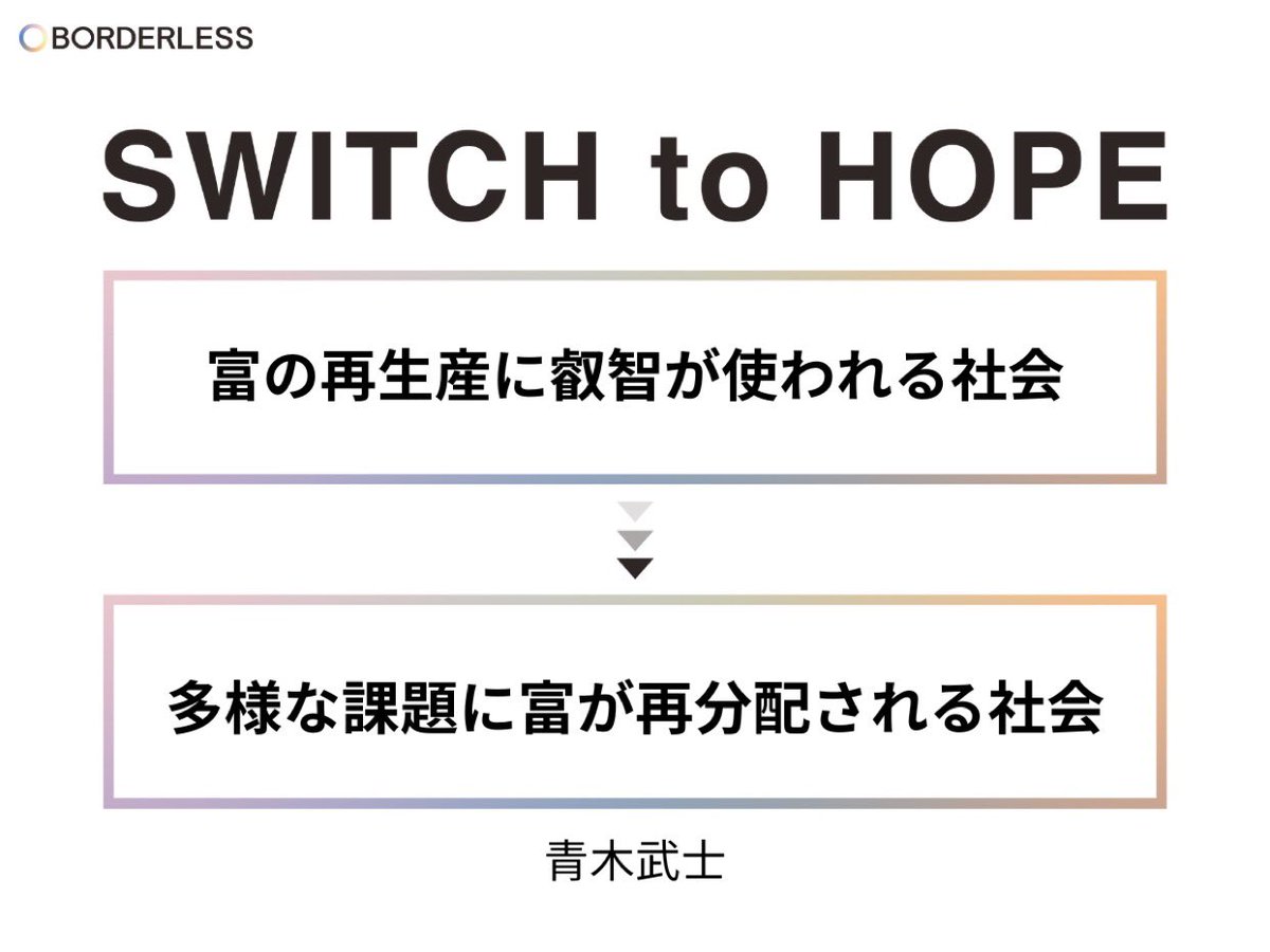 aokitakeshi0927's tweet photo. ボーダレスジャパンさんの企画で私たちCMVのToCを表現してみました。
社会課題の解決に取り組む様々な起業家に資金を届けられるようにVC頑張ります！

#SWITCHtoHOPE
https://t.co/20PumiGym8 https://t.co/aBZdUyoCUN