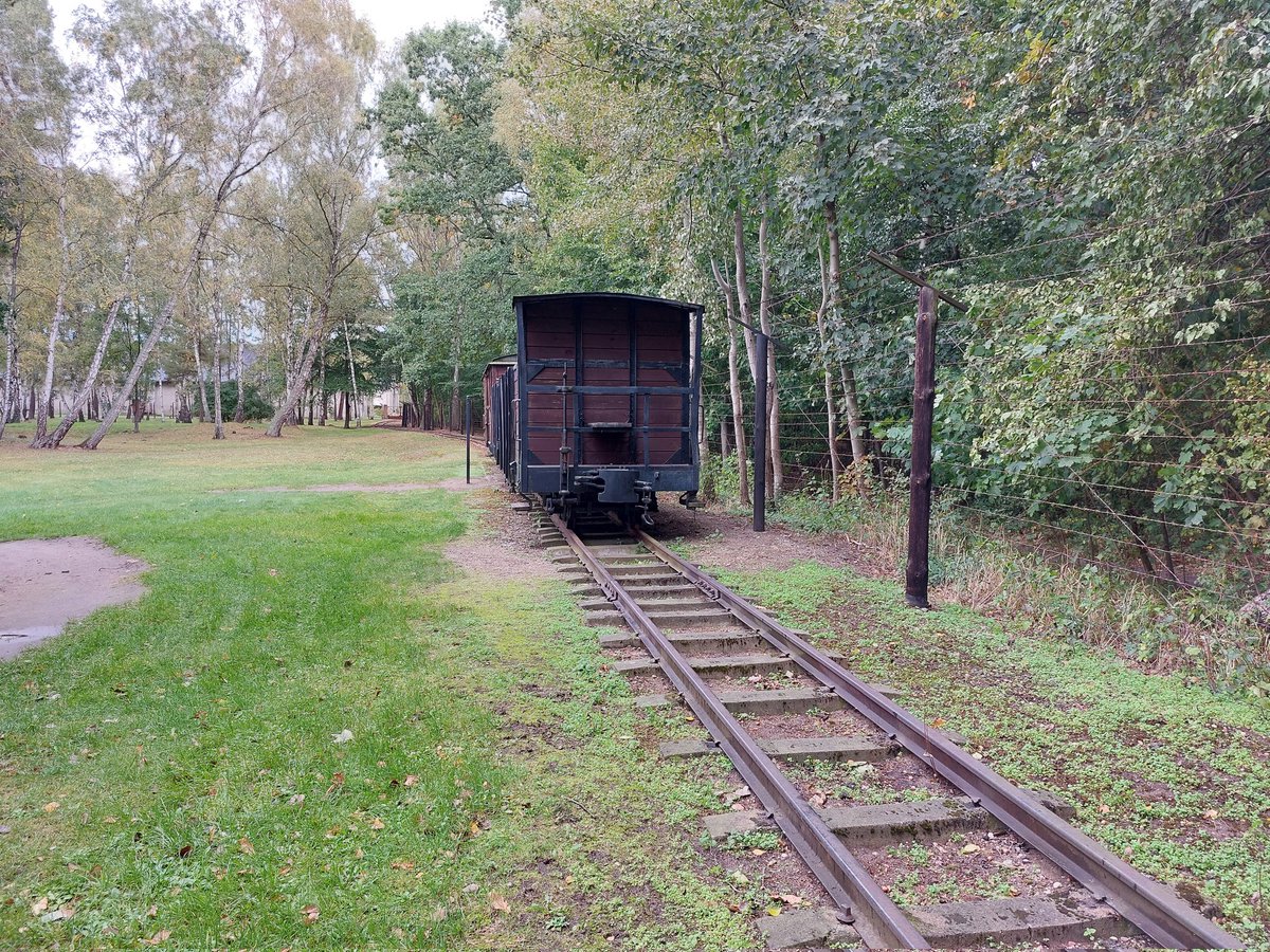 A powerful and important visit this morning to the former concentration camp at Stutthof.