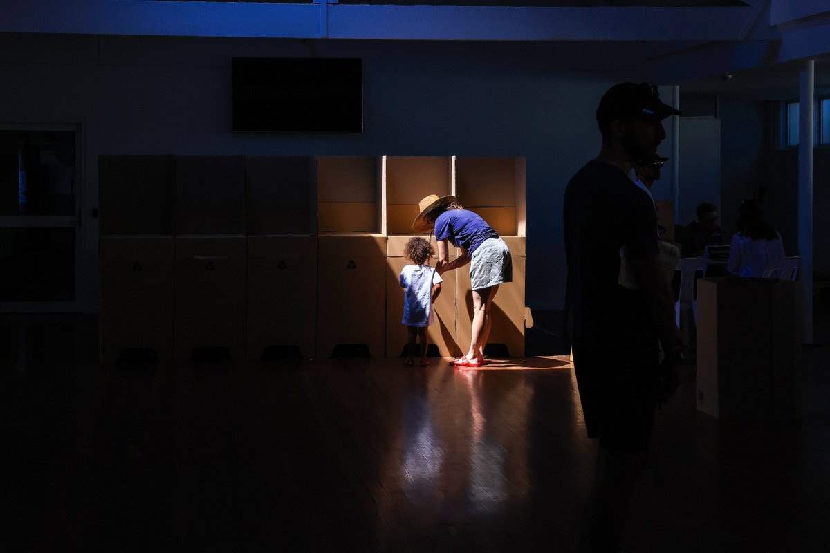 RashellHa's tweet image. Incredible photo from the polling booths today. 
It elicits so many emotions- regardless of how you voted. #Referendum2023 
Photo: Jenny Evans/Getty Images
