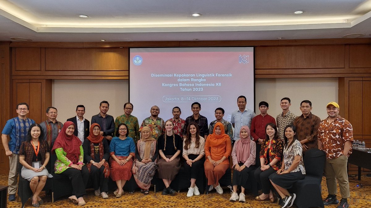 The end of a brilliant trip representing <a href="/AIFL_Aston/">Aston Institute for Forensic Linguistics</a> in Jakarta with <a href="/tahmineh_tayebi/">Dr Tahmineh Tayebi</a>, delivering a masterclass on hate speech. Thank you to the organisers at <a href="/BadanBahasa/">Badan Pengembangan dan Pembinaan Bahasa</a> and to the participants for their hard work and interesting contributions! #AIFLontour