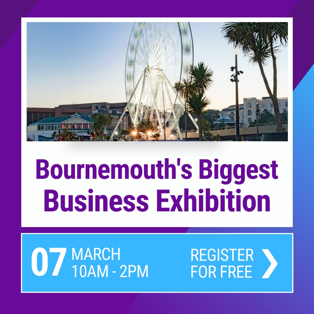 Download your FREE exhibiting information pack on booking a stand at the upcoming Bournemouth Business Expo. Stands selling fast, and we only have a limited number available! 🌟 b2bexpos.co.uk/event/bournemo… #Bournemouth #Networking