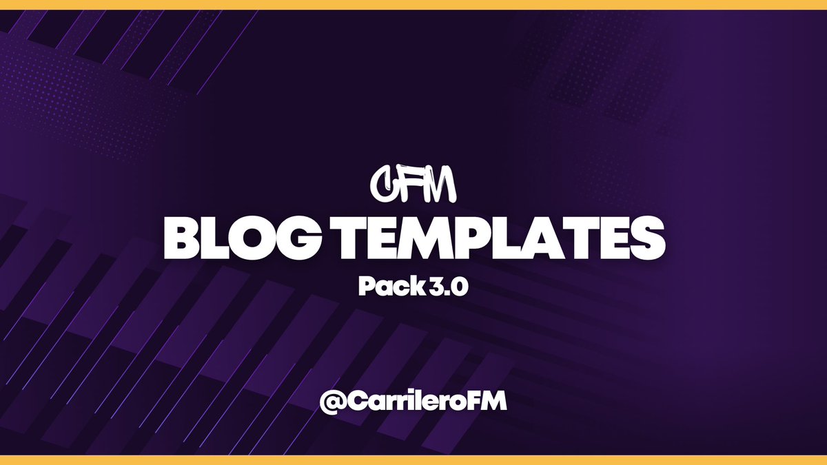 jamieblogs's tweet image. Blog Template Pack 3.0🚨

The updated version is now available with 50+ templates to choose from. Click the link and create a copy to be able to edit. Feel free to DM any feedback! ✌🏼

bit.ly/3rPyGvi

#FM23 #FM24 #FMBloggers #FootballManager