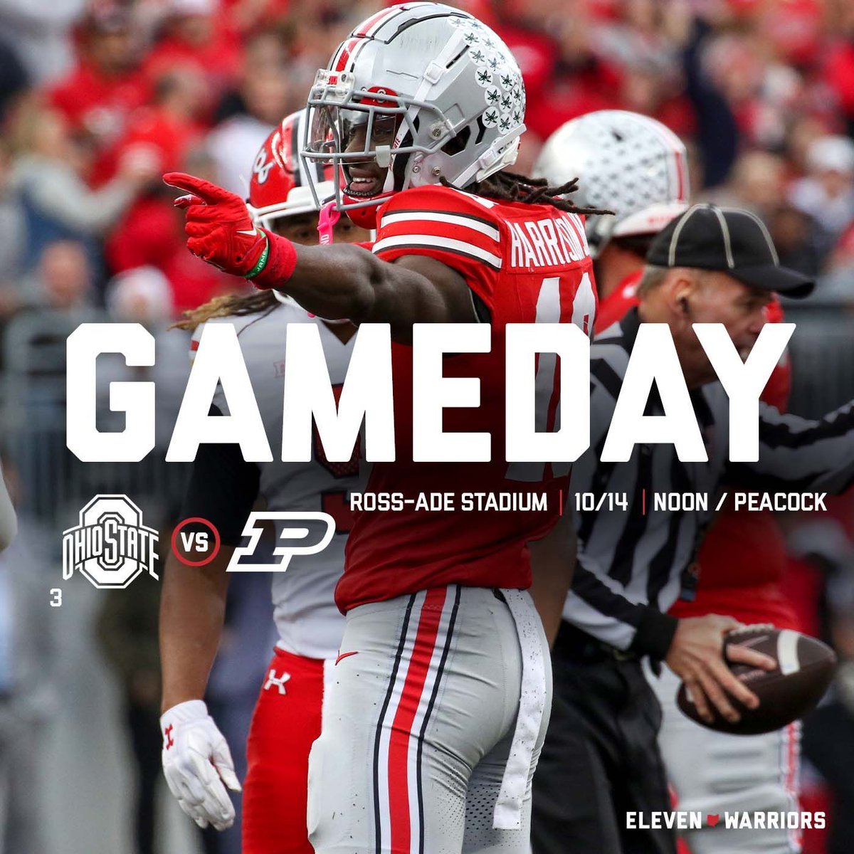 11W's tweet photo. WAKE UP, BUCKEYE NATION! IT'S GAMEDAY! https://t.co/CtSpNpCemh