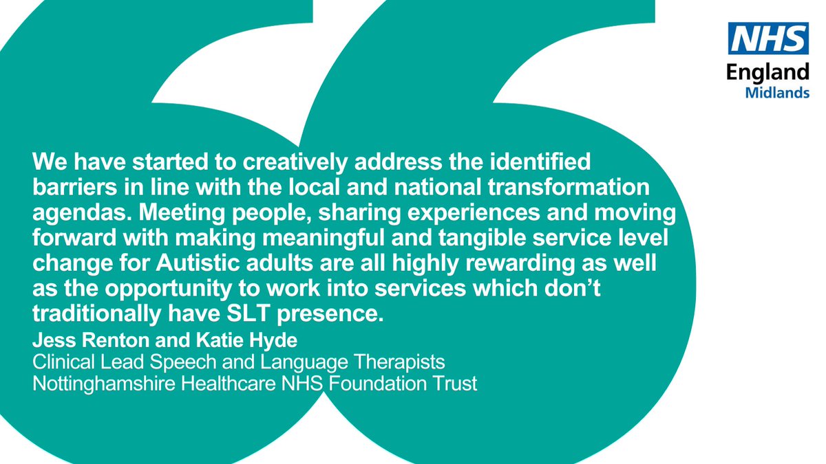 Jess and Katie are speech and language therapists working at @NottsHealthcare. They have been looking into creative ways to improve services for autistic adults both nationally and locally. #AHPsDay @MidlandsAhps