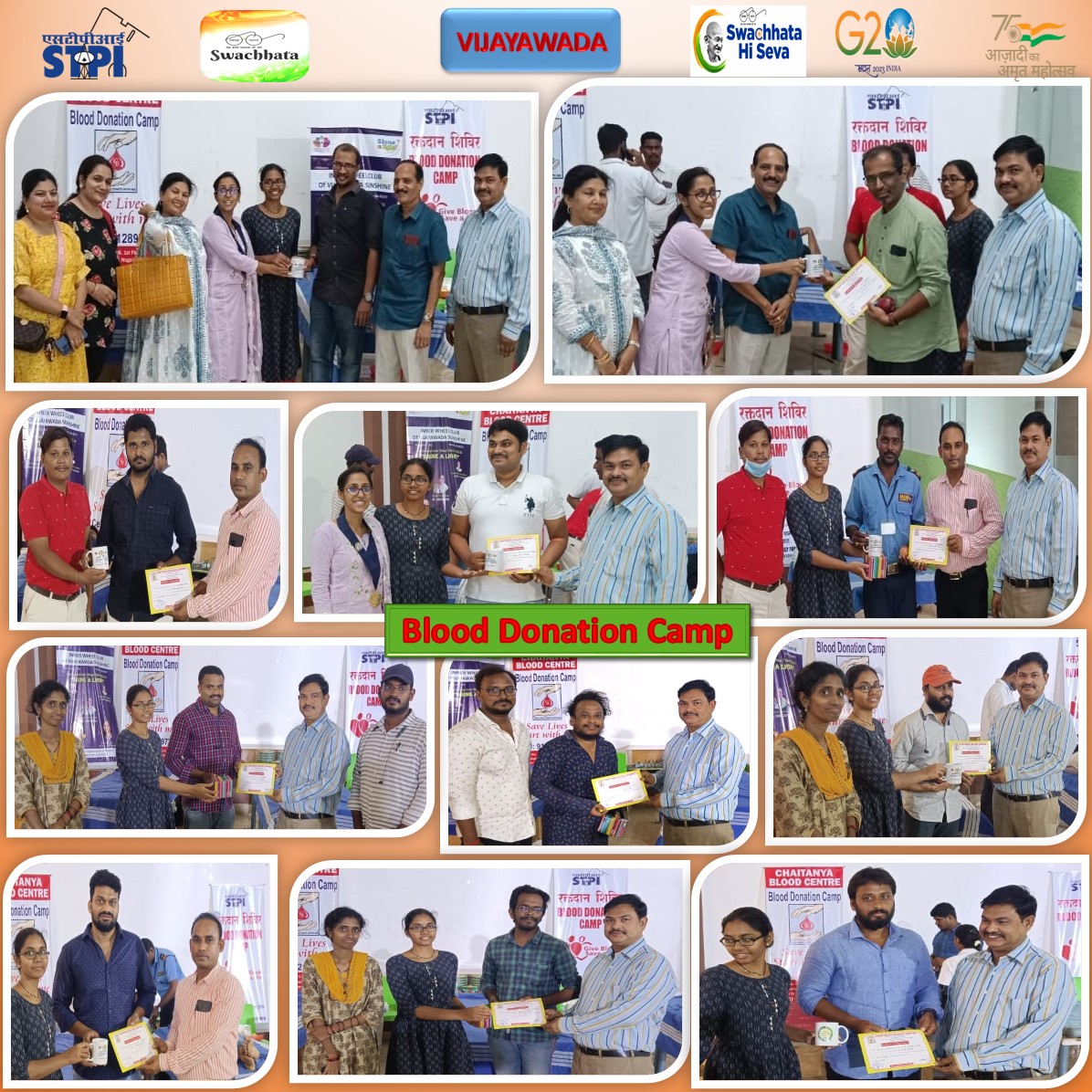 STPIVijayawada's tweet photo. As part of #SwachhataHiSeva #SpecialCampaign3 with focus on #Swachhata,@STPIvjw1 organized Voluntary #BloodDonation Camp #Vijayawada #AndhraPradesh, STPI and Incubatee staff participated 22 Members #BloodDonars #SwachhBharat #BleedForIndia #SaveLives #raktdaan #SupportRaktdaan https://t.co/ejelVczciq