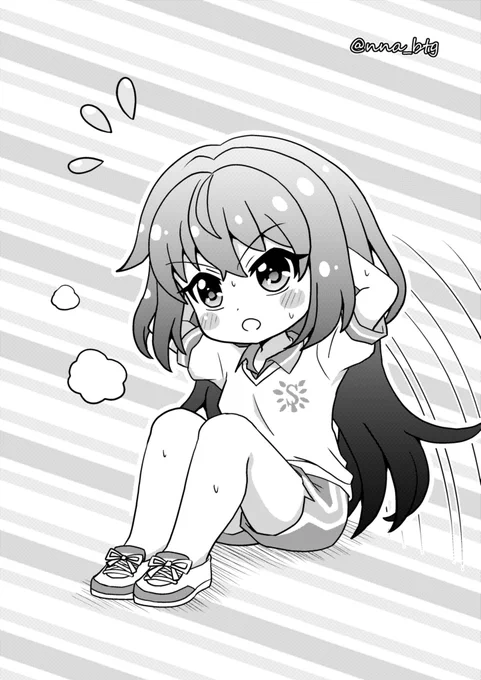 筋トレ中ミサキ  #バトガ #バトルガールハイスクール #ミサキ