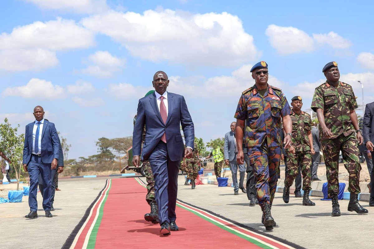 CaptainKipkorir's tweet photo. President William Ruto today during KDF Day 2023 celebrations at Embakasi Garrison.
#HappyKDFDay https://t.co/rEtL28KZ0z