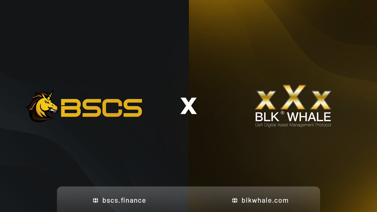 BSCS_Global's tweet photo. 📣 @BSCS_Global is thrilled to announce our partnership with @BlkWhaleGroup, the world's first #Defi protocol based on crypto ETF derivatives! 🔥

🤝 Our partnership promises exciting collaborative initiatives, such as:
💠 Network Expansion
💠 Community Expansion
💠 Co-Marketing Activities

📕 Details: https://t.co/WI736t1zIC

#BSCS #BlackWhale #xXx