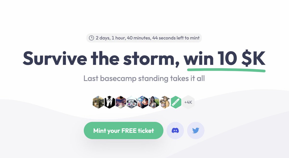 If you are plowing $BASE, continue plowing this product, this Cymbal project has already raised $18.5 million.

Please visit: cymbal.xyz/basecamp (Free Mint)

Then Connect Wallet => Connect Twitter => Mint NFT and you're done.

Base's fees are cheap so please take advantage