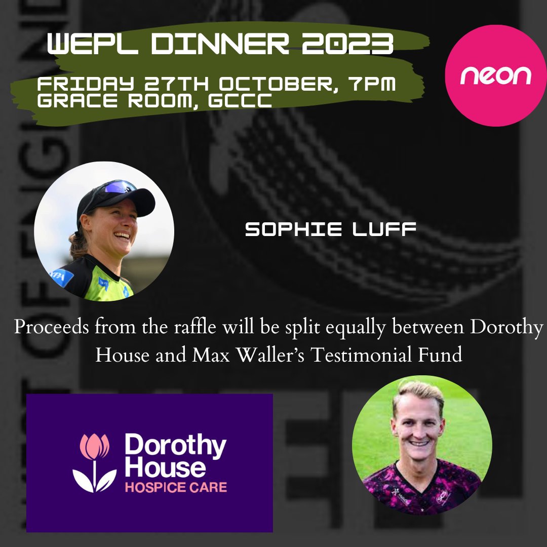 🗣️ Our final guest for the upcoming dinner is confirmed! @LuffSophie will be joining @tregs140 @DavidPayne_14 & @MaxTCWaller for the q&a. 🎟️We can also confirm that proceeds from the raffle will be split between @DorothyHouseHC and @MaxTCWaller Testimonial