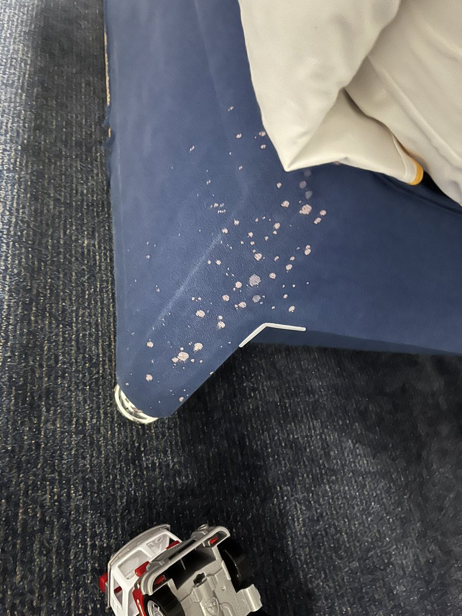 josh_bilo's tweet photo. @TravelodgeUK just stayed in one of your ‘New Design’ rooms, Blackpool South Shore. Stains on bed base, fabric ripped and no hair and body wash in shower, no hand wash in reception toilets and our 3 evening meals came out 10 minutes apart, the child’s meal coming out last 👌🏻 https://t.co/GlpeQ6VT1W