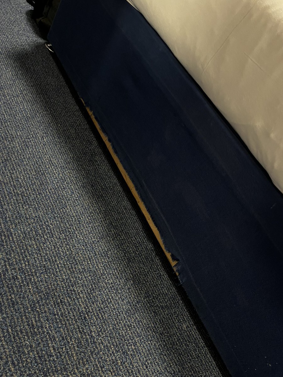 josh_bilo's tweet photo. @TravelodgeUK just stayed in one of your ‘New Design’ rooms, Blackpool South Shore. Stains on bed base, fabric ripped and no hair and body wash in shower, no hand wash in reception toilets and our 3 evening meals came out 10 minutes apart, the child’s meal coming out last 👌🏻 https://t.co/GlpeQ6VT1W