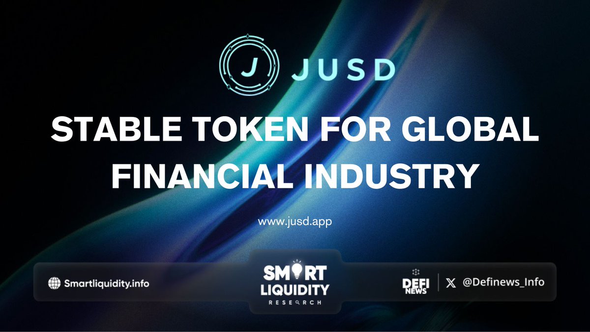 💢 <a href="/JusdOfficial/">JUSD</a> aims to revolutionize the worldwide financial industry 

💢 #JUSD offers diverse use cases intended to augment your financial experience

📌 $JUSD is designed to maintain a stable value
📌 100% secured
📌 Value transparency

🔽 VISIT
jusd.app