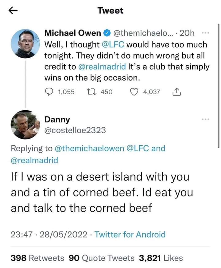 One of the greatest tweets ever.