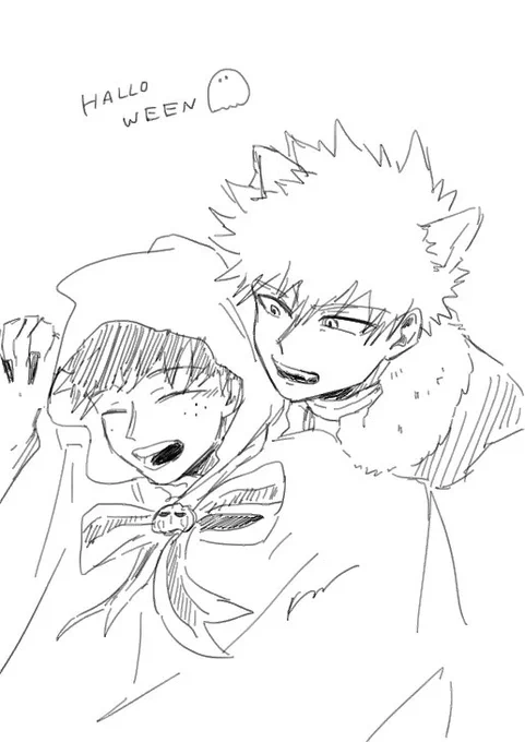ハロ勝デのらくがき 