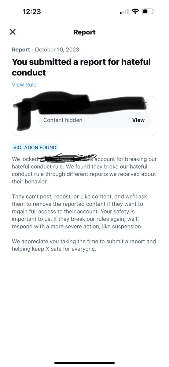 DMau68's tweet image. This is “X” under Musk - I’ve blackened out the name due to violent, hateful comments, propaganda &amp;amp; MAGA Worshiper. Every single post was in violation &amp;amp; not one has been removed &amp;amp; person is still posting. #RemoveMusk #RemoveHateSpeech