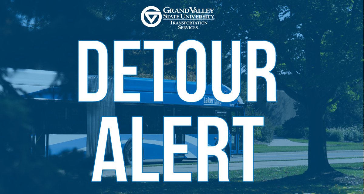GVSUBus's tweet image. Laker Line Detour Sunday, October 15 from 7a-3p. GR Marathon/Run Thru The Rapids will be taking place.
#grandrapids #mdot #MDOT #lakerline #transportation #gvsu #GVSU #grmarathon