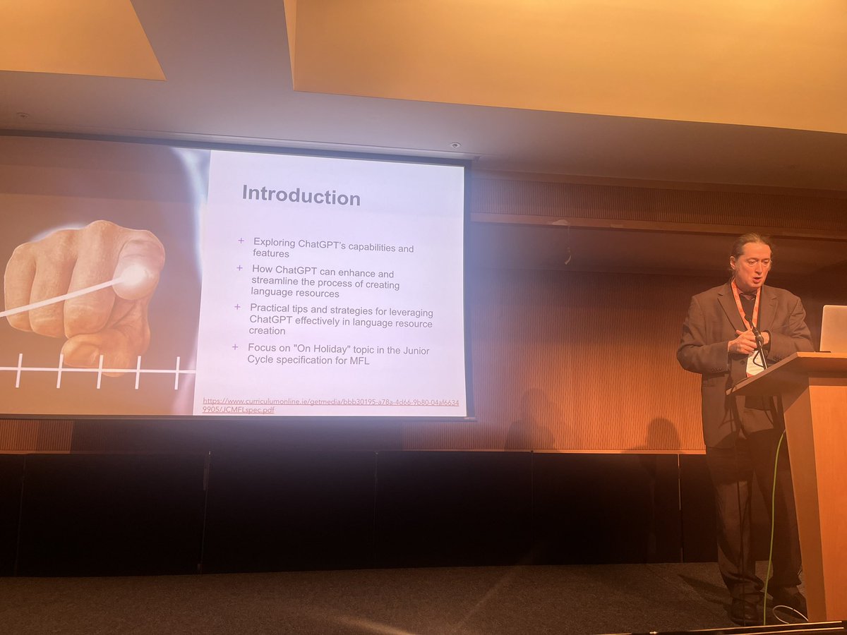 eppower's tweet image. Such a practical and useful session on incorporating  ChatGPT in your language classroom with @joedale! #languagesconnect